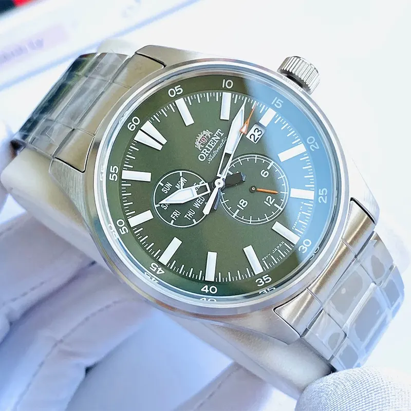 Orient Defender II Automatic Green Dial Watch For Men's  | RA-AK0402E10B